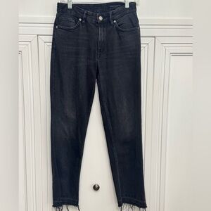 All Saints Dark Blue Straight Leg Jeans